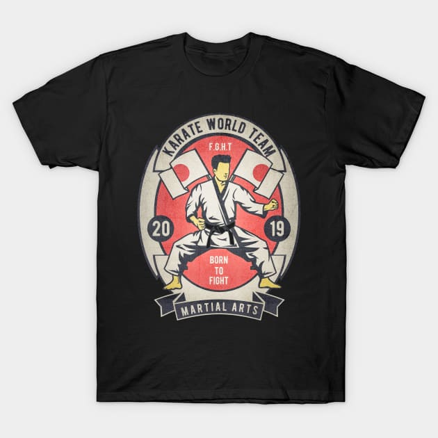 Karate World Team T-Shirt by Tempe Gaul